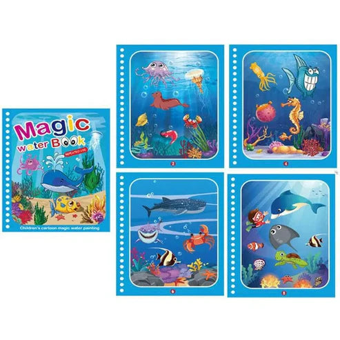 LIFE STYLE HUB™ Magic Water Book Painting Drawing Coloring Board Book