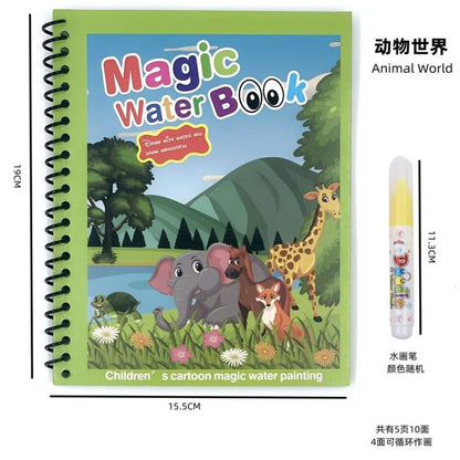 LIFE STYLE HUB™ Magic Water Book Painting Drawing Coloring Board Book