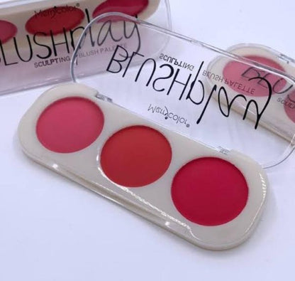 LIFE STYLE HUB™ 3 Color Makeup Blush Palette