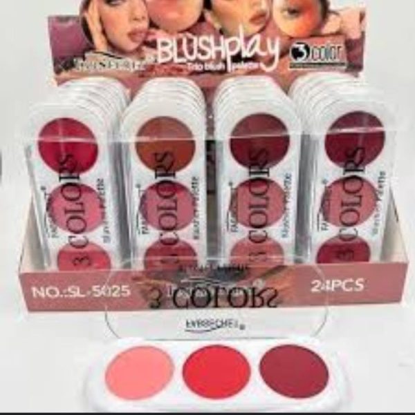 LIFE STYLE HUB™ 3 Color Makeup Blush Palette