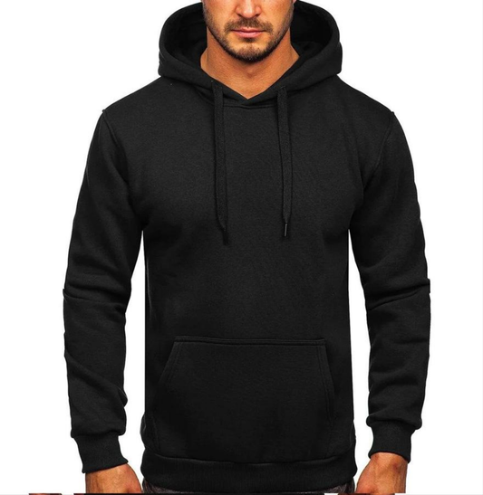 LIFE STYLE HUB™ Men's plainFleece Hoodie