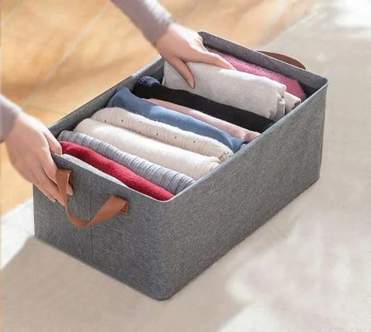 LIFE STYLE HUB™ Organizer With Handles Foldable Storage Baskets