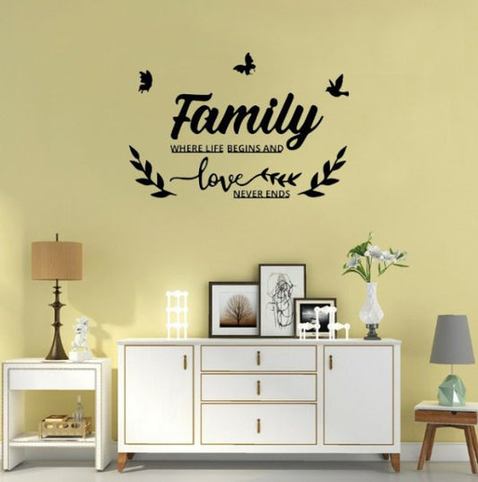 LIFE STYLE HUB™ Family Wall Art Décor Wall Sticker