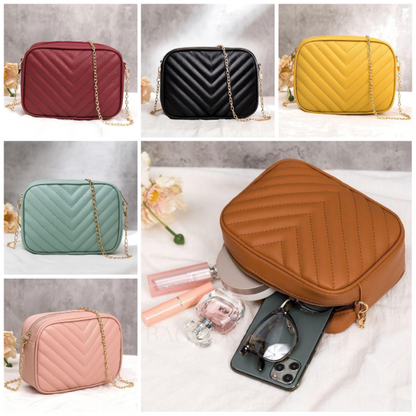 LIFE STYLE HUB™ Horizontal Square Shaped Shoulder Bag