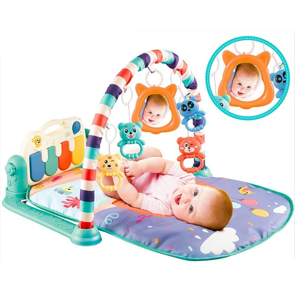 LIFE STYLE HUB™ Kids Musical Piano Gym Mat With Music & Lights